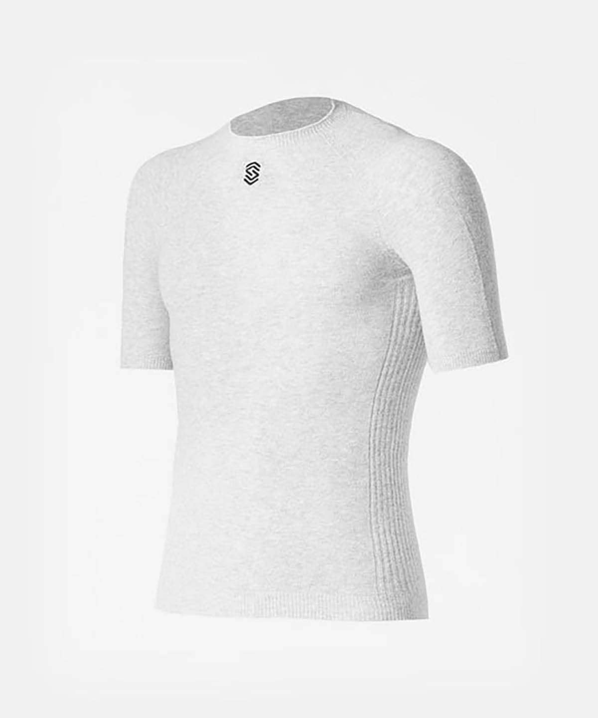 Silverskin Short Sleeve Round Neck Base Layer Pearl Grey