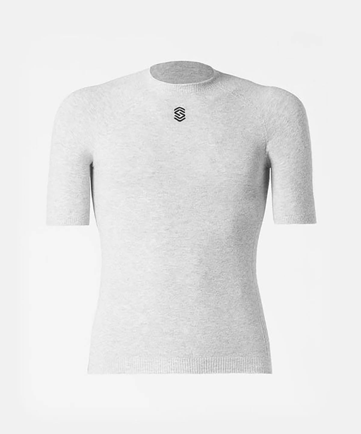 Silverskin Short Sleeve Round Neck Base Layer Pearl Grey
