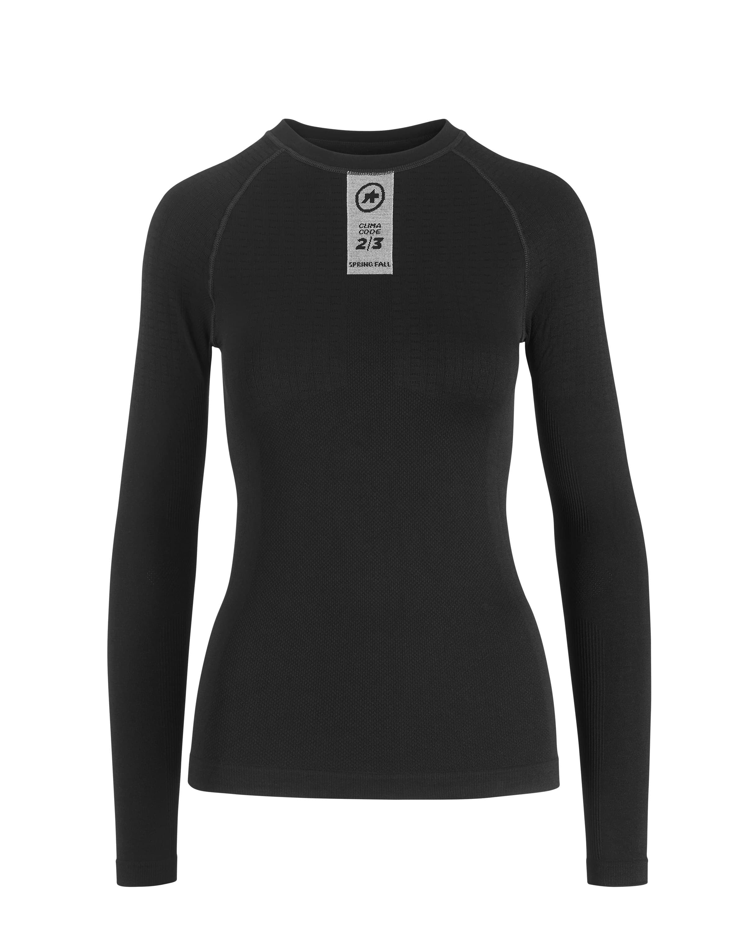 Assos skinfoil spring/fall ondershirt met lange mouwen blackseries zwart