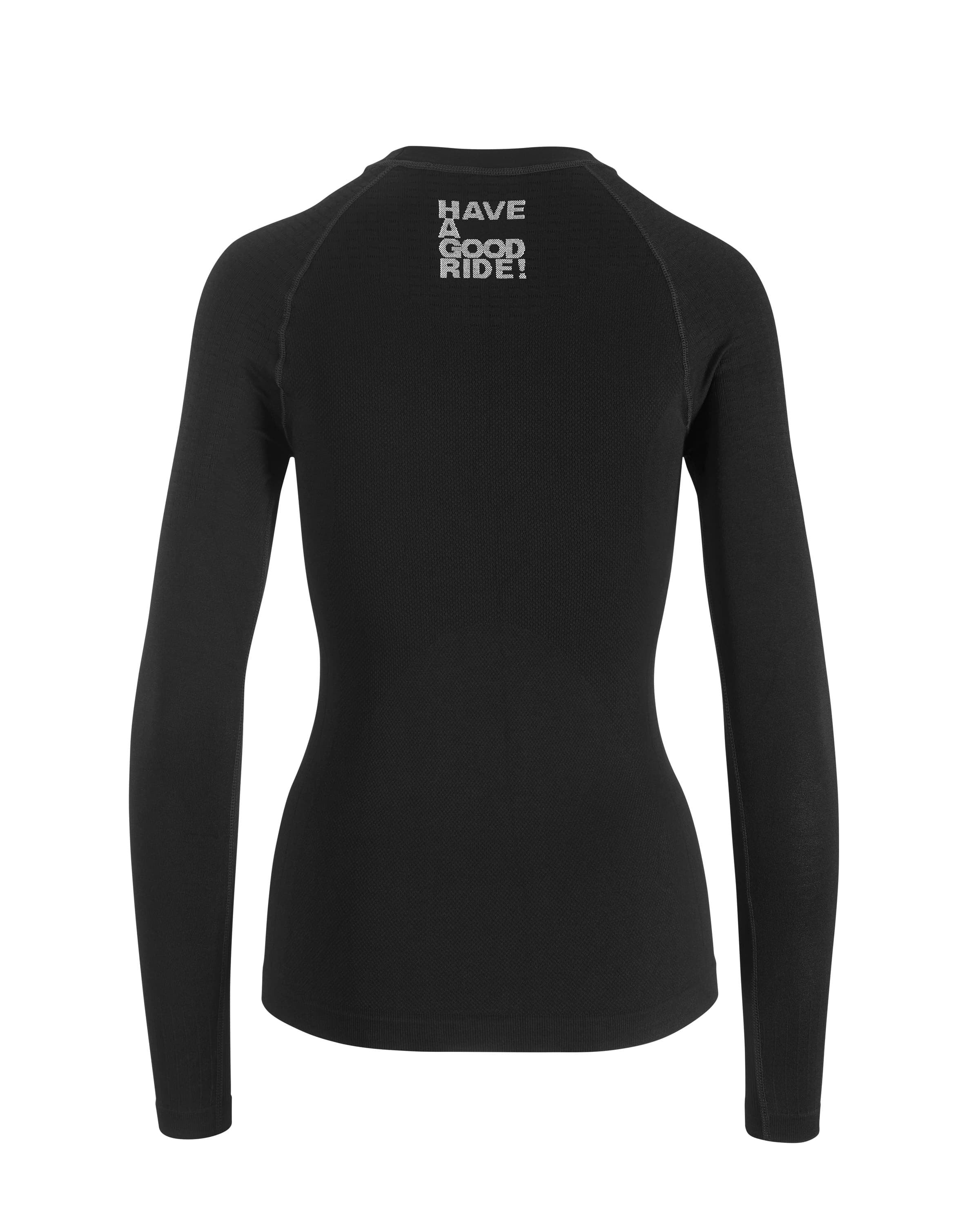 Assos skinfoil spring/fall ondershirt met lange mouwen blackseries zwart