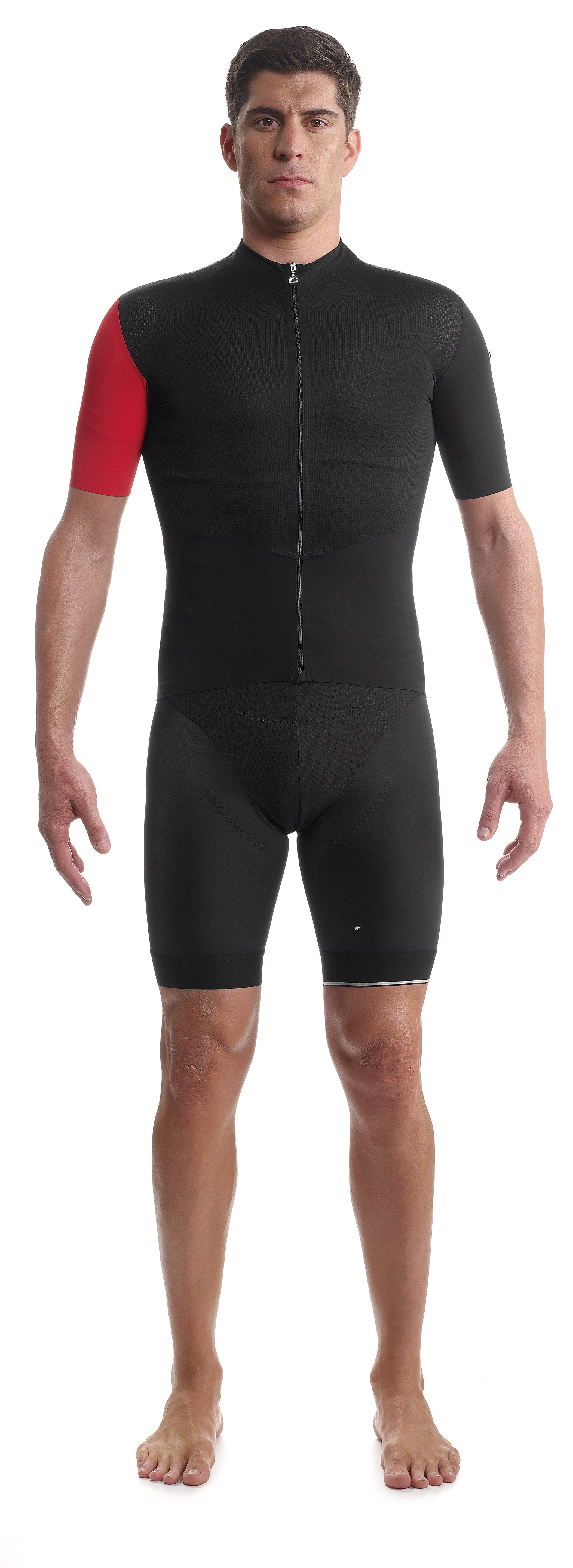 Assos cento evo 8 fietsshirt met korte mouwen national rood