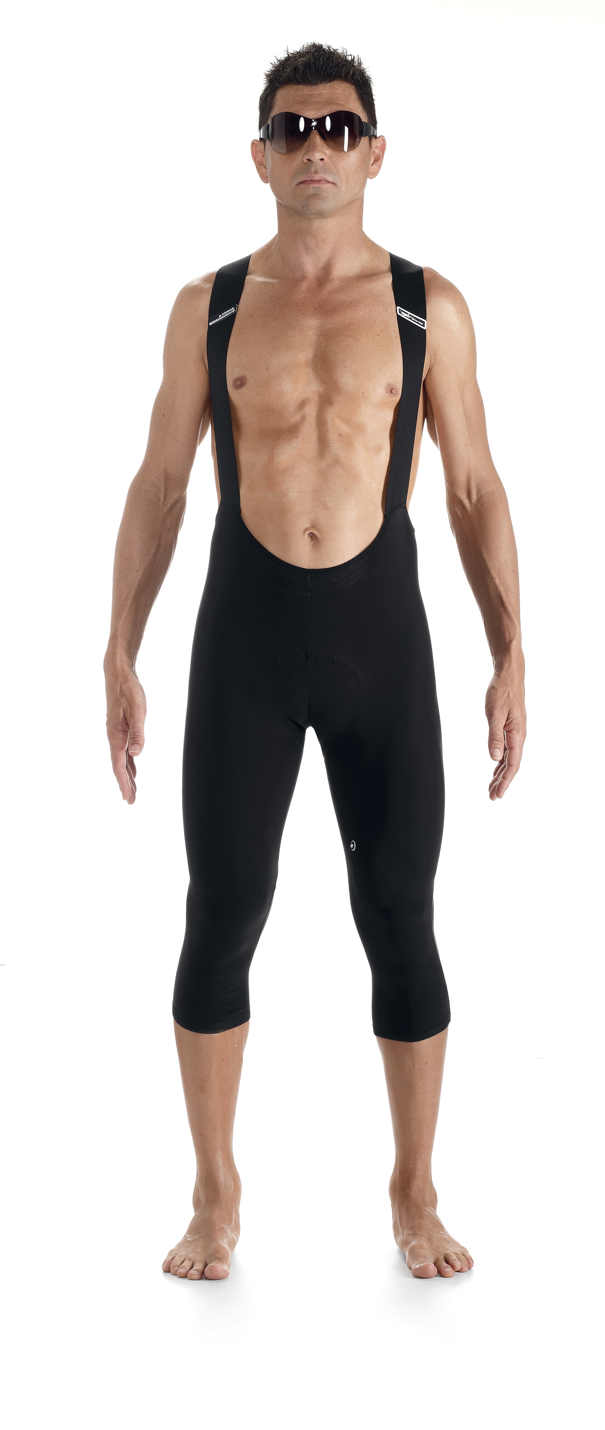 Assos tiburu knicker mille S7 3/4 fietsbroek met bretels zwart