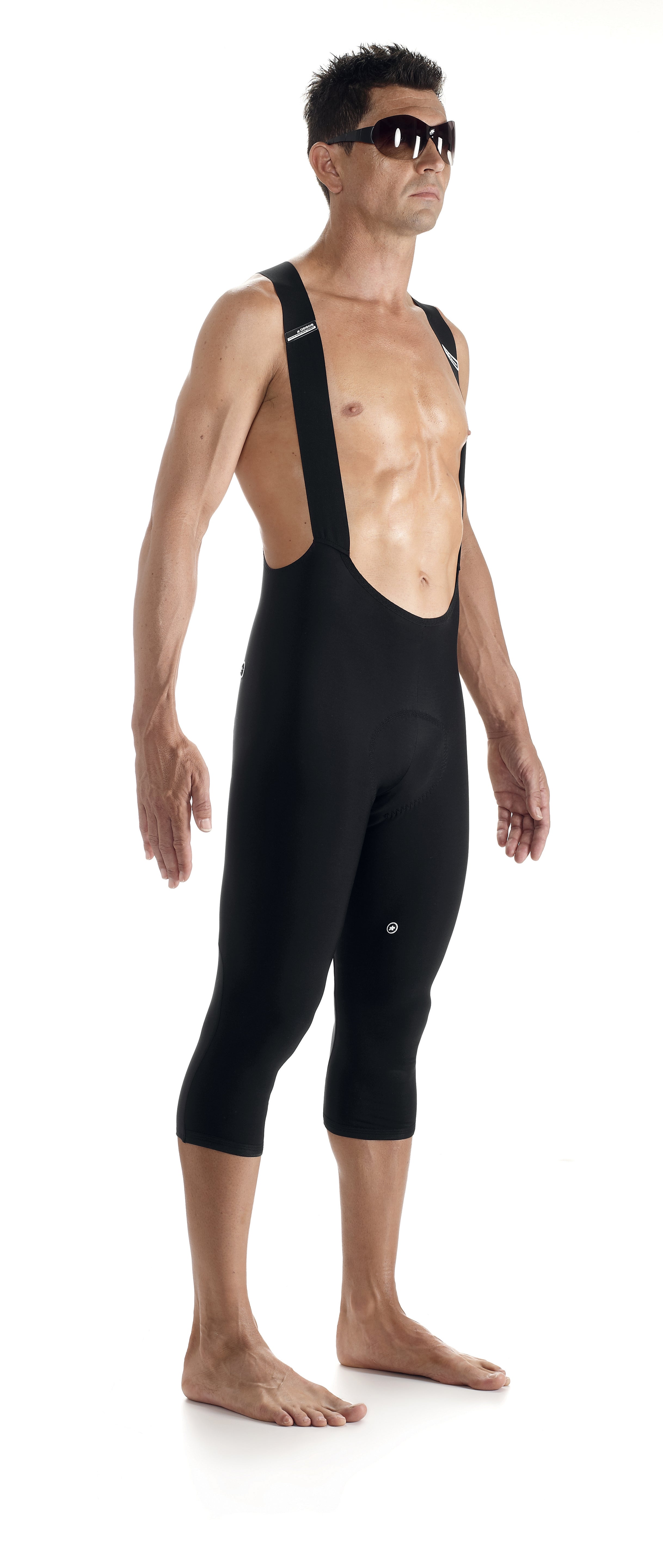 Assos tiburu knicker mille S7 3/4 fietsbroek met bretels zwart