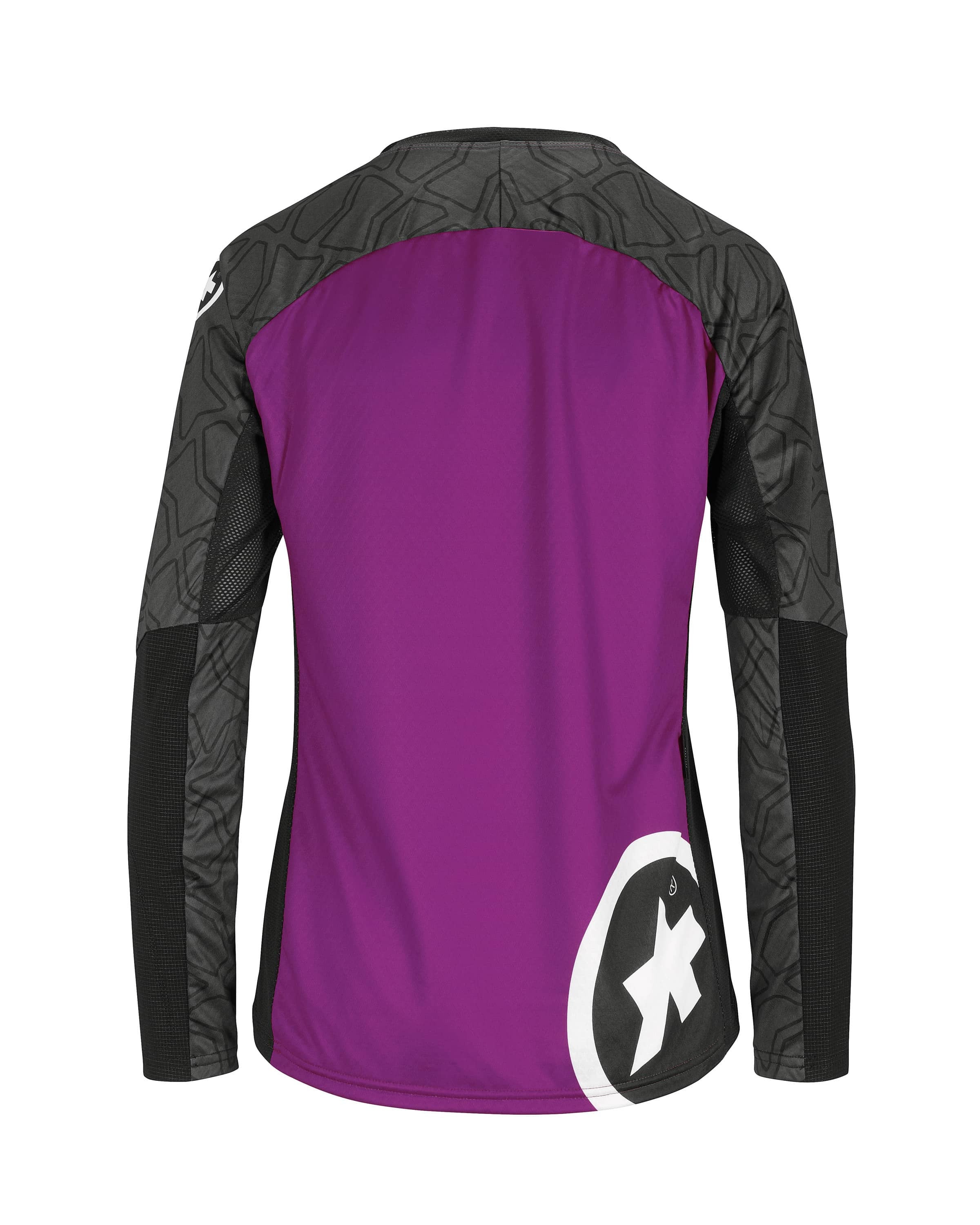 Assos trail dames fietsshirt met lange mouwen cactus paars