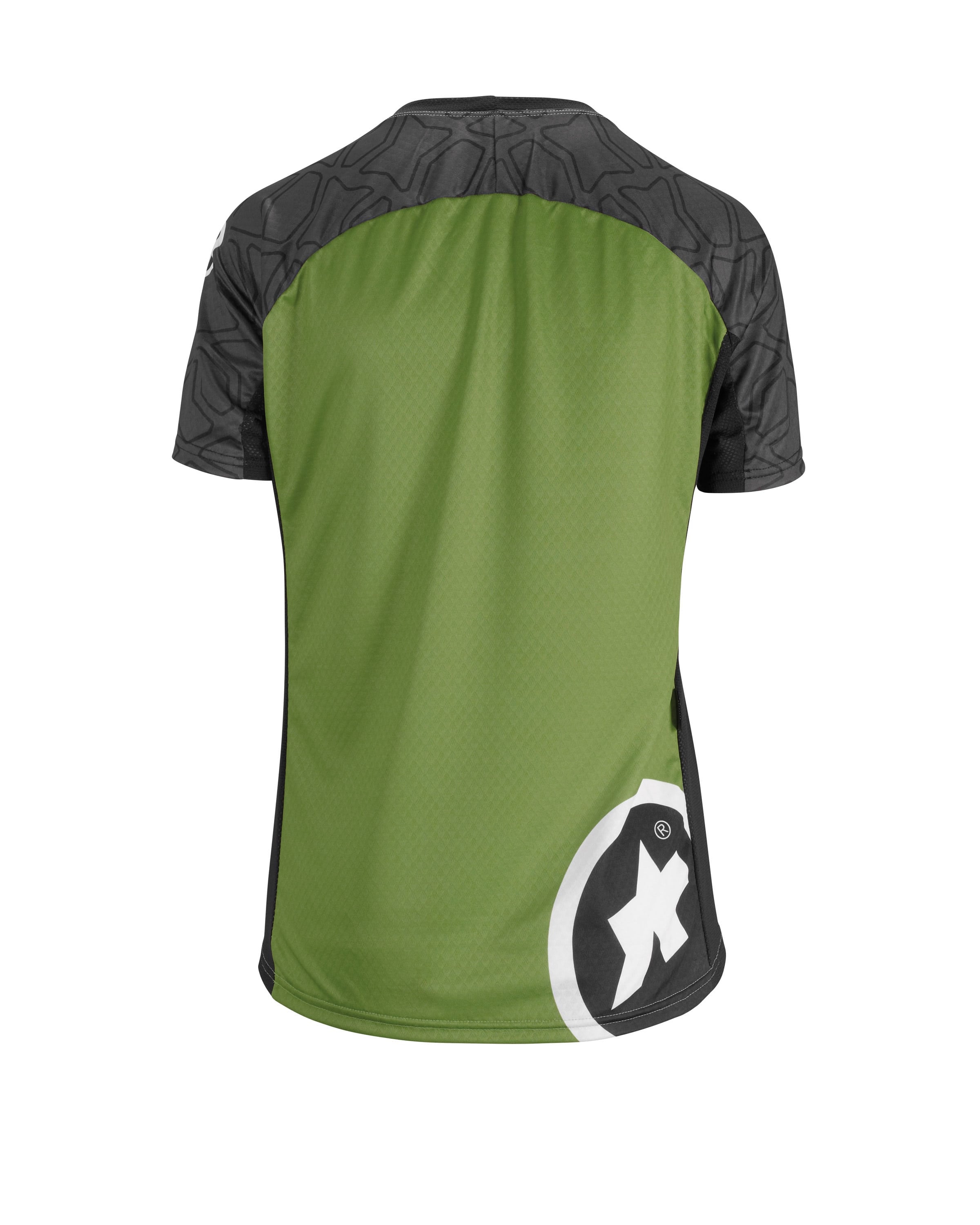 Assos trail dames fietsshirt met korte mouwen pan groen