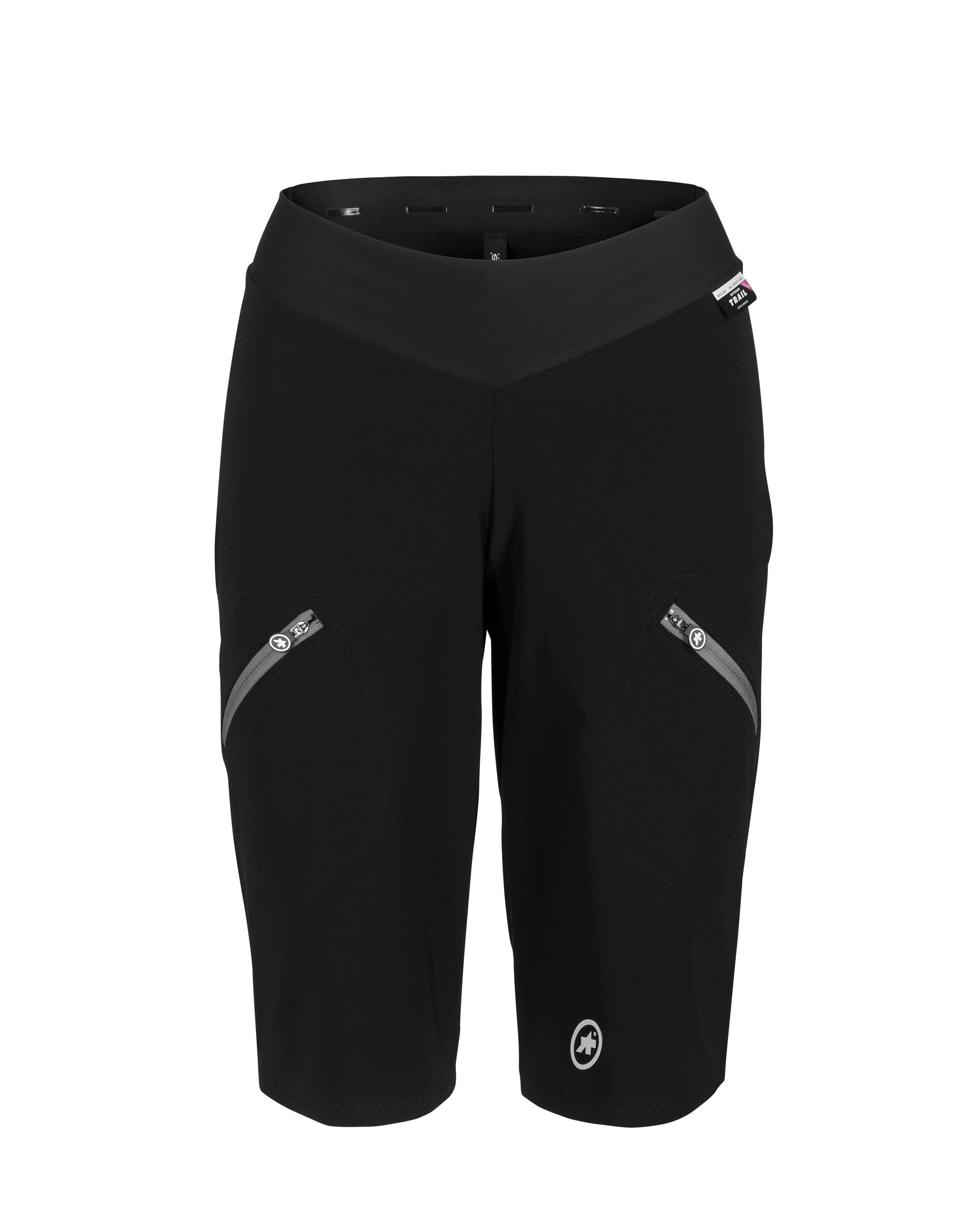 Assos trail cargo dames korte fietsbroek blackseries zwart
