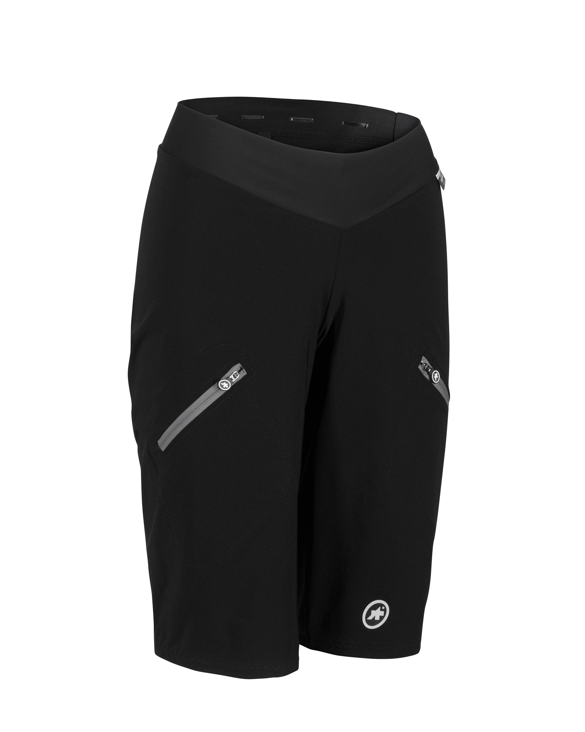 Assos trail cargo dames korte fietsbroek blackseries zwart