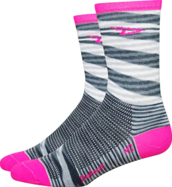 Defeet aireator high top fietssok urban roze