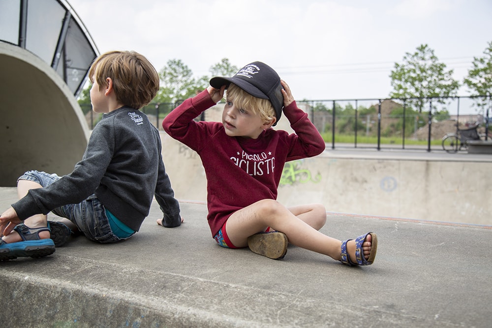 The Vandal Piccolo Ciclista Sweater Kids Bordeaux