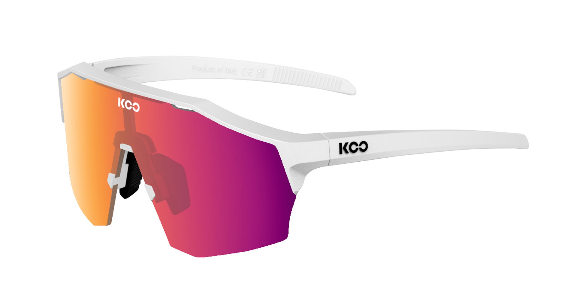 KOO Bril Alibi White Matt/ Fuchsia Photochromic Mirror)