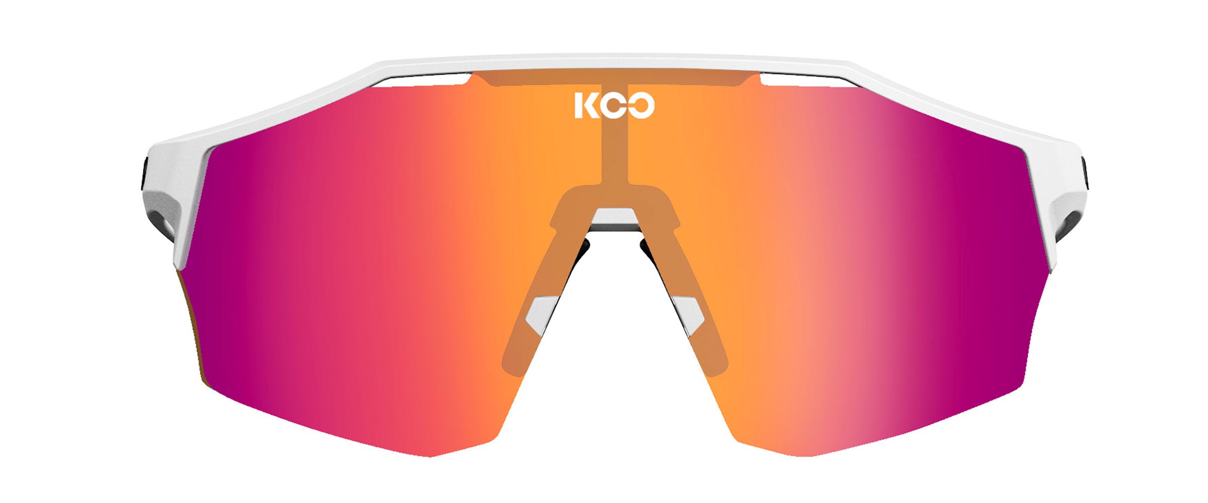 KOO Bril Alibi White Matt/ Fuchsia Photochromic Mirror)