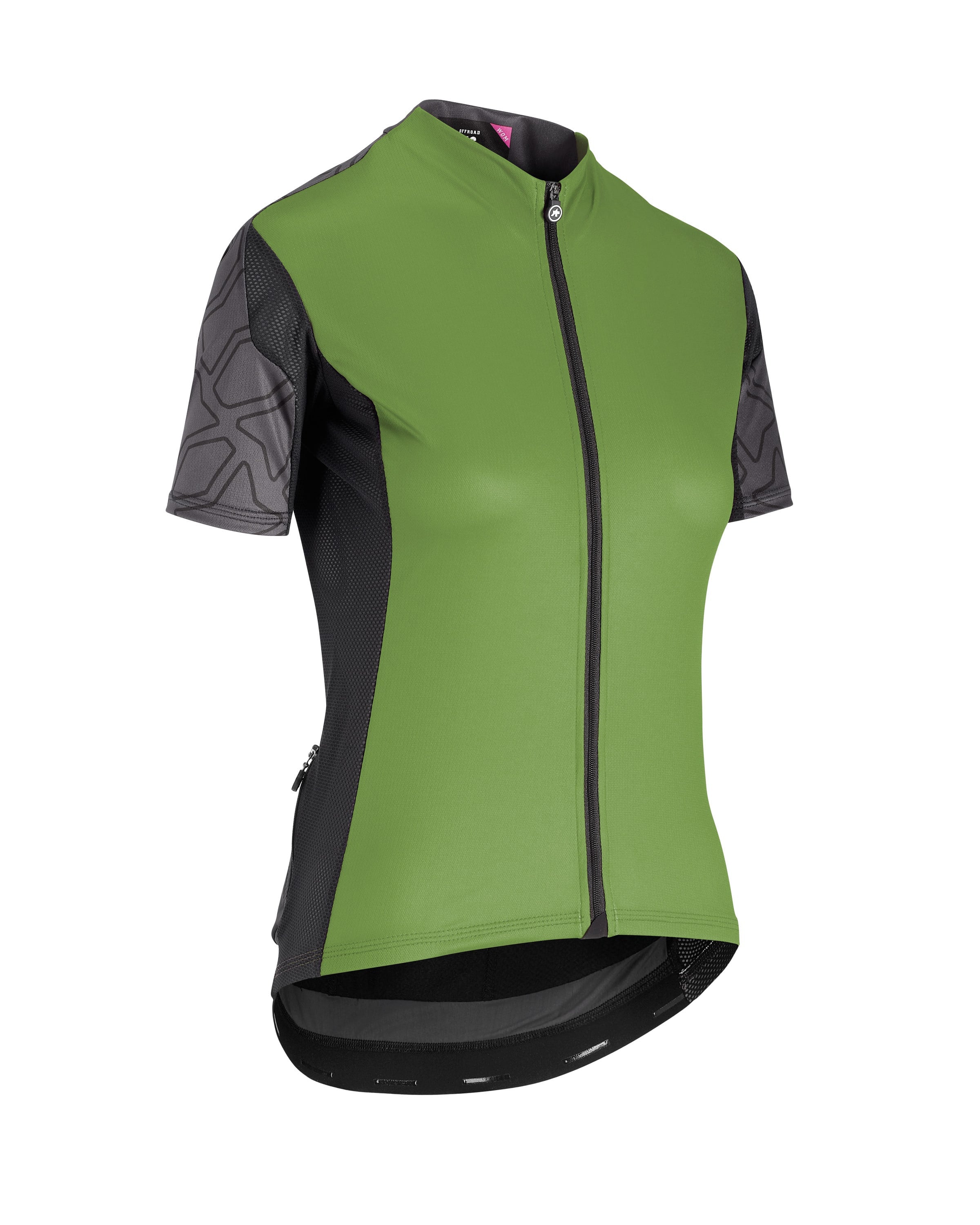 Assos xc dames fietsshirt met korte mouwen pan groen