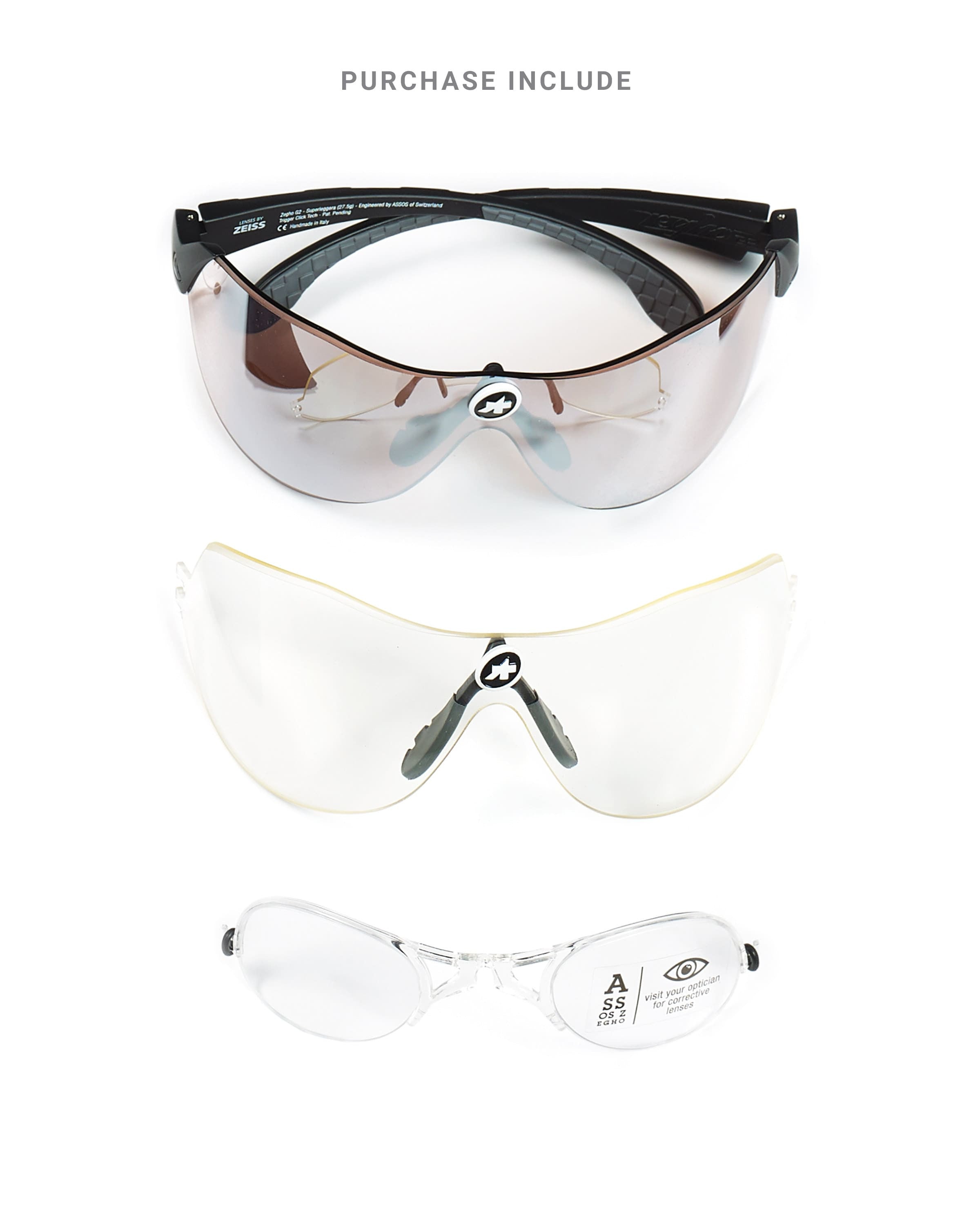 Assos zegho G2 interceptor fietsbril dragonfly copper