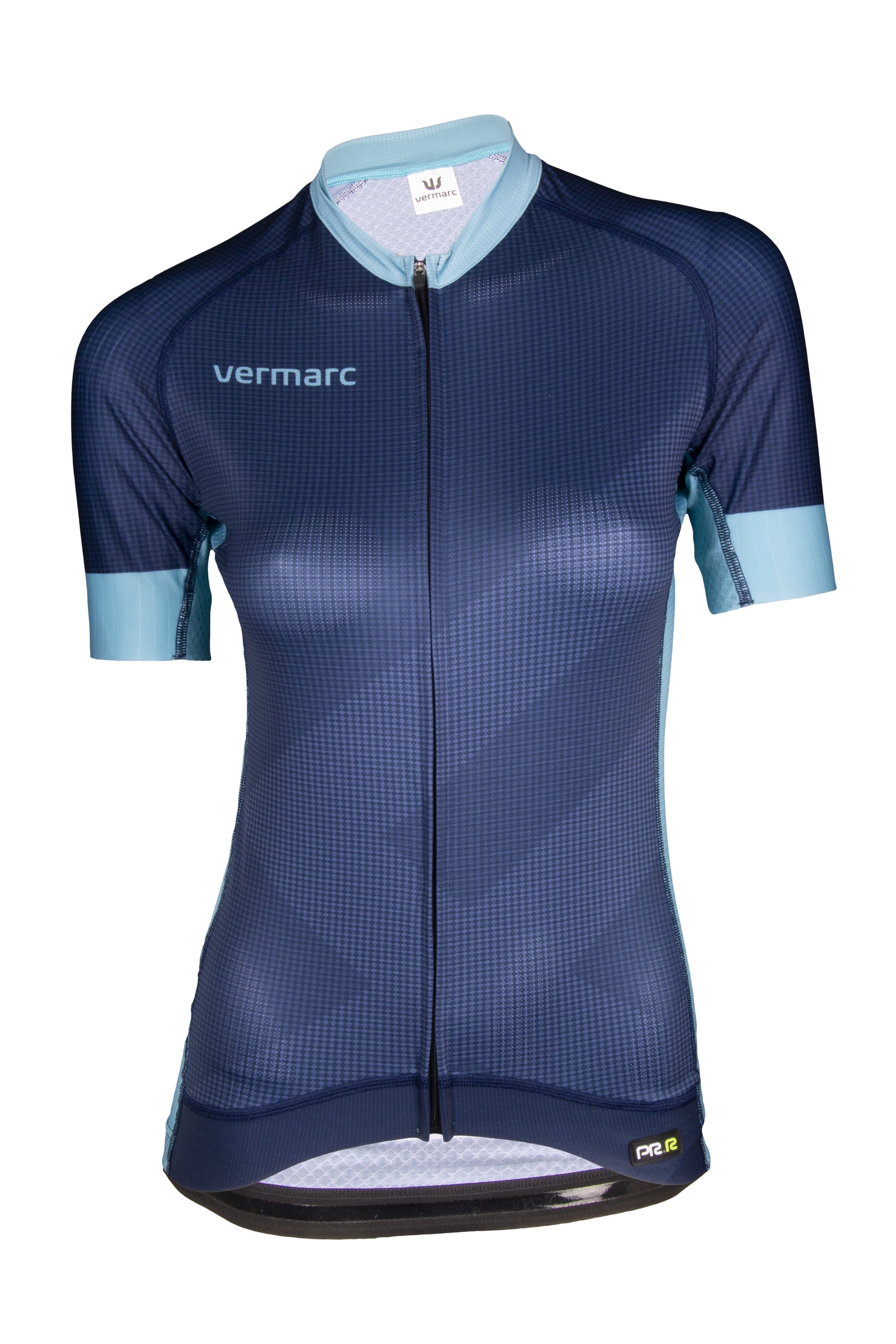 VERMARC ZigZag Damesshirt Korte Mouwen PR.R Marine/ Blue