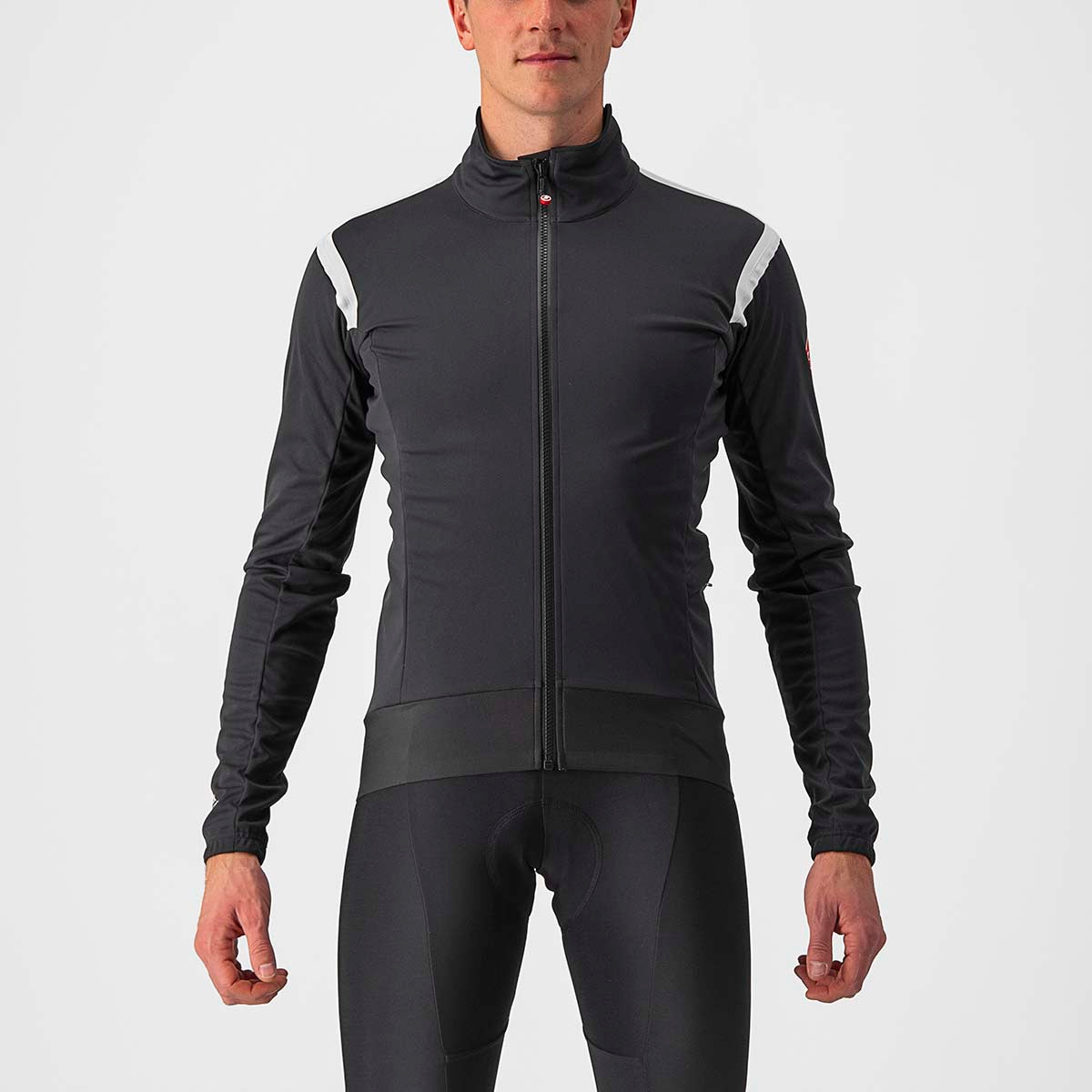 Castelli Alpha Ros 2 Light Jacket - Light Black/White-Black