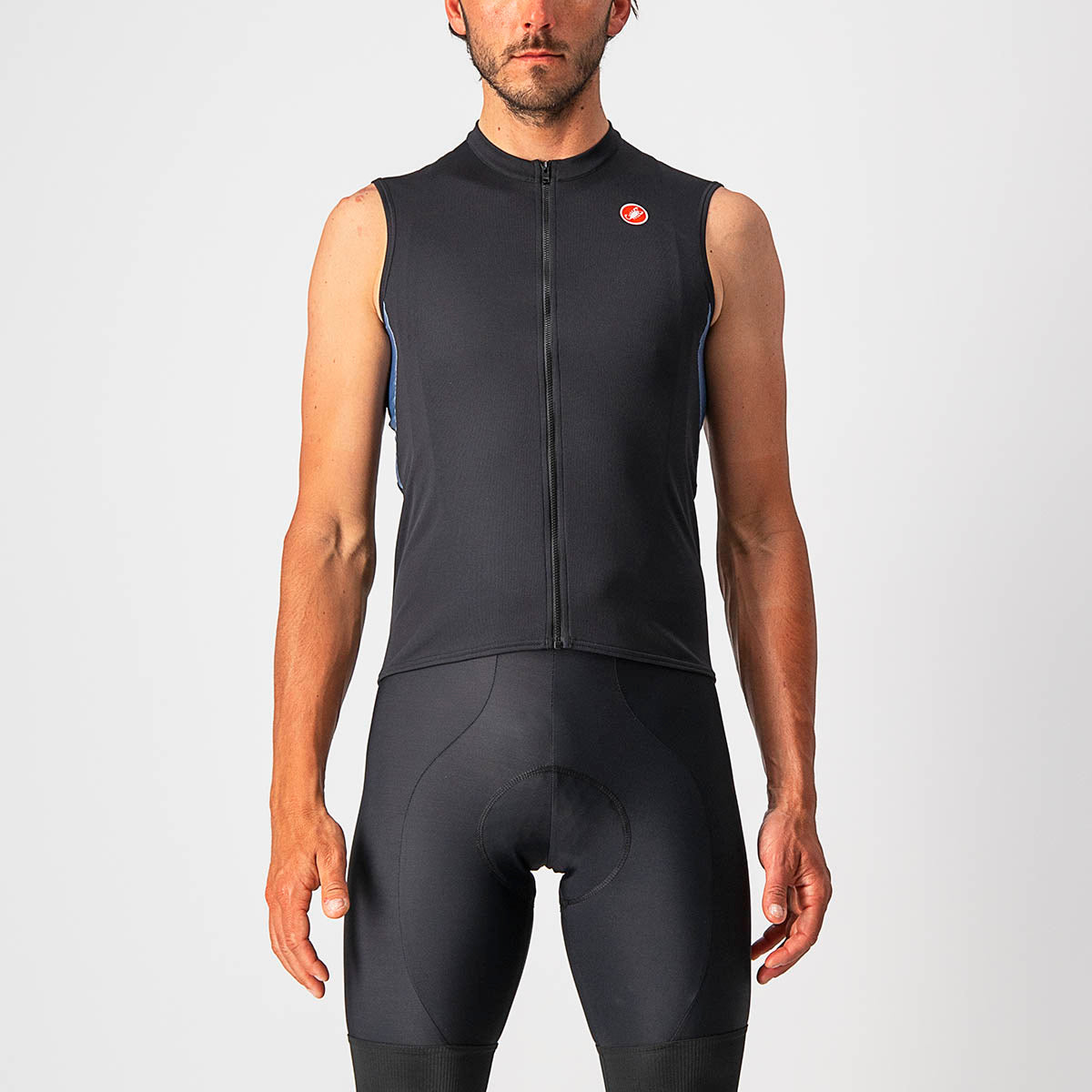 Castelli Entrata Vi Sleeveless - Light Black/Light Steel Blue-P