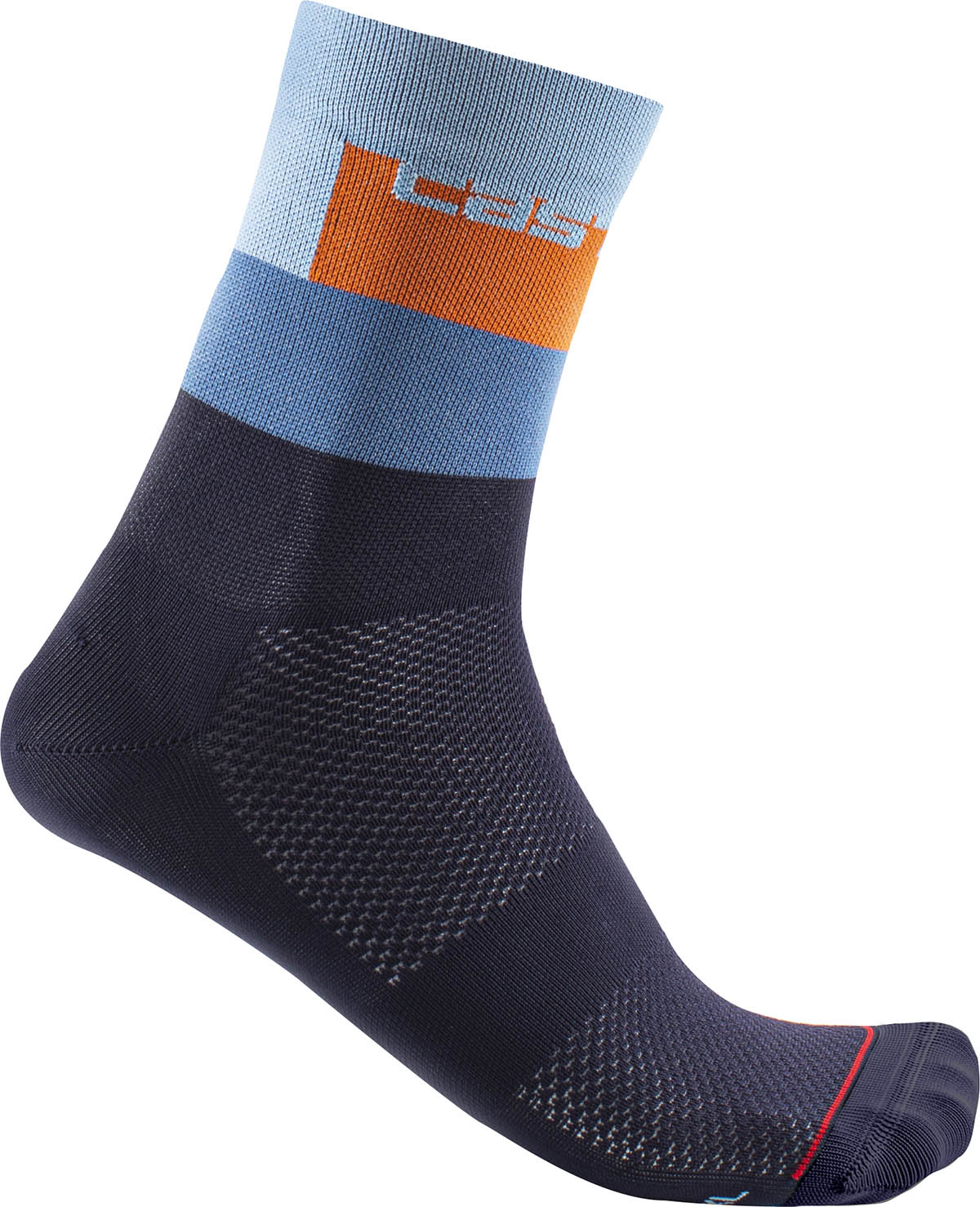 Castelli Blocco 15 Sock - Belgian Blue