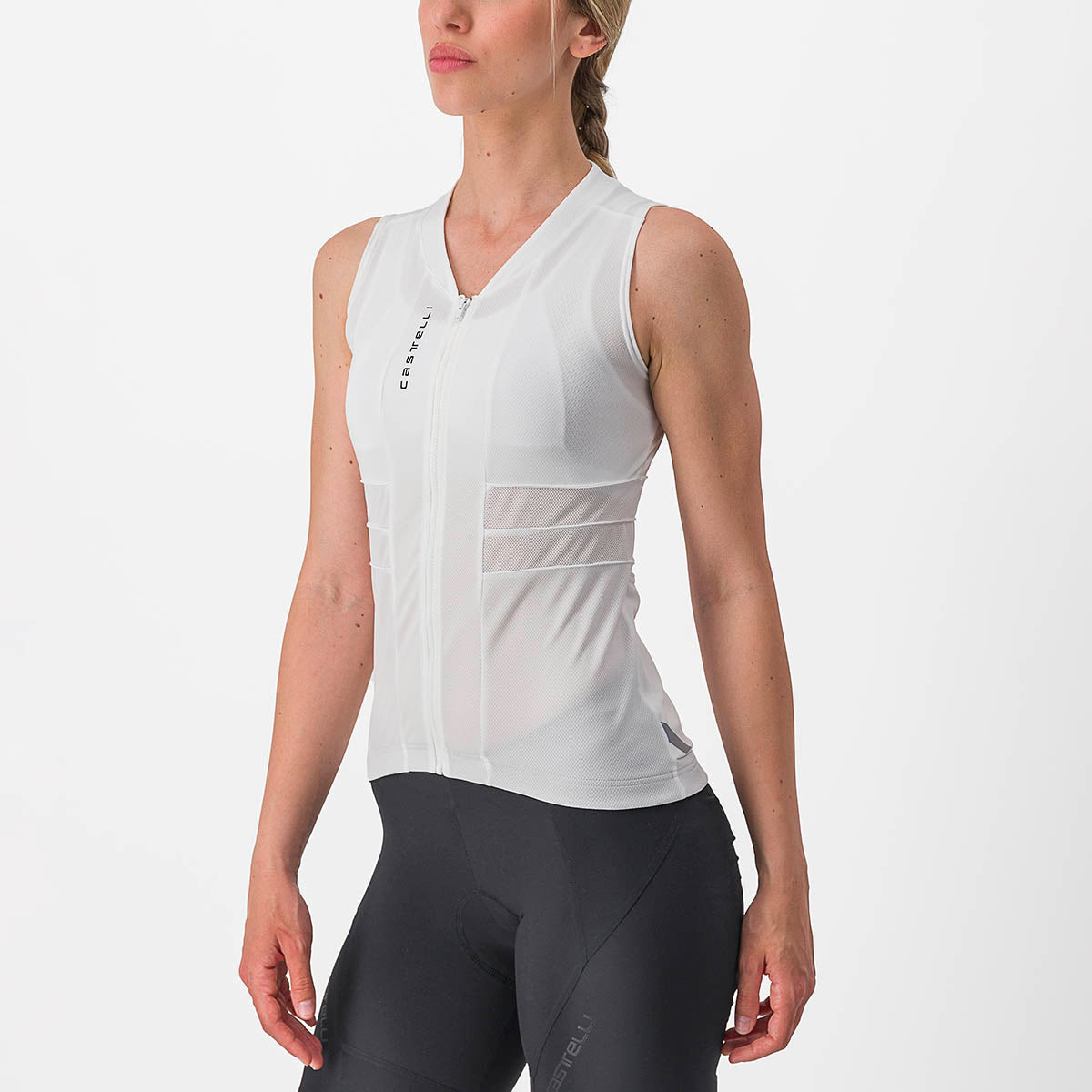 Castelli Anima 4 Sleeveless - Ivory/Light Black