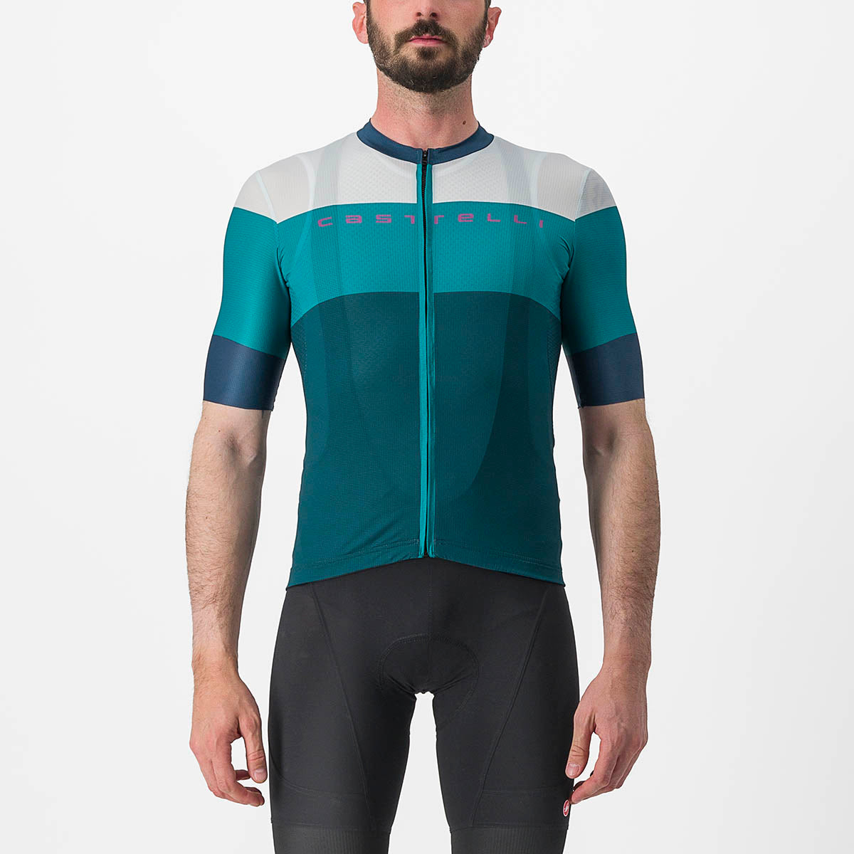 Castelli Sezione Jersey - Deep Teal/Quetzal Green