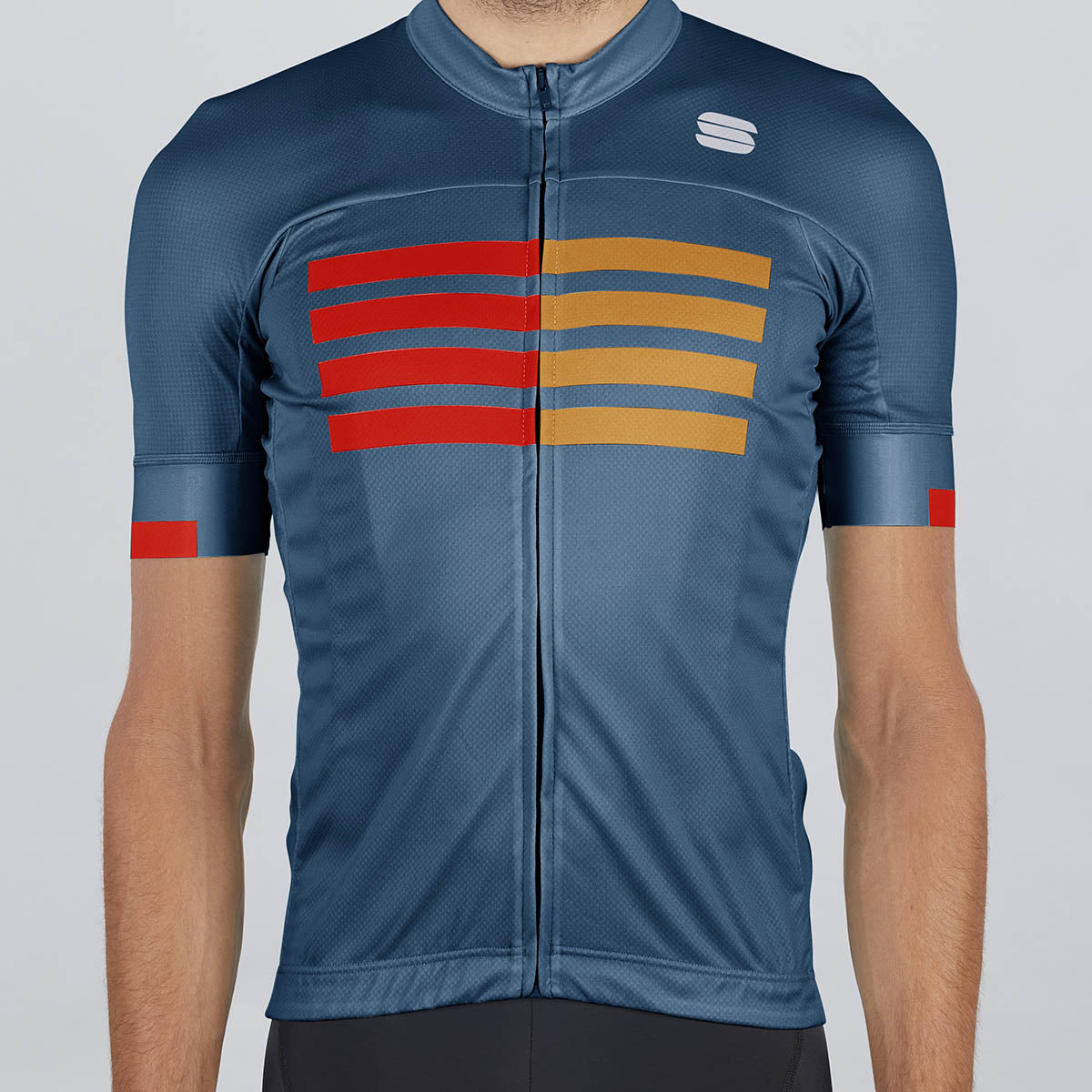 Sportful Wire Jersey - Blue Twilight Fire Red Gold