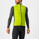 Castelli Squadra Stretch Vest - Electric Lime/Dark Gray