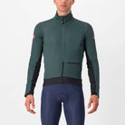 Castelli Alpha Doppio Ros Jacket - Rover Green/Black Reflex-Silver