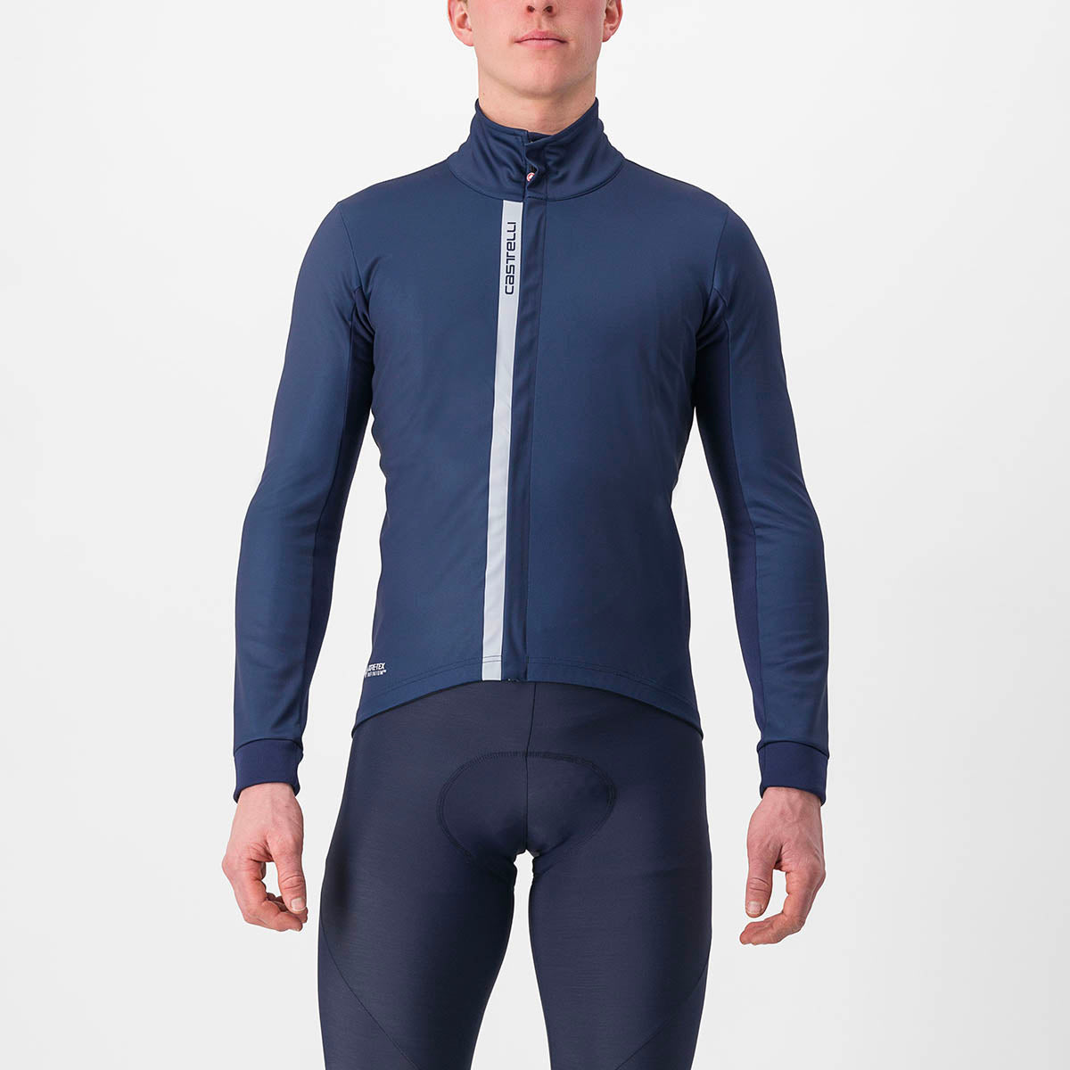 Castelli Entrata Jacket - Belgian Blue/Silver