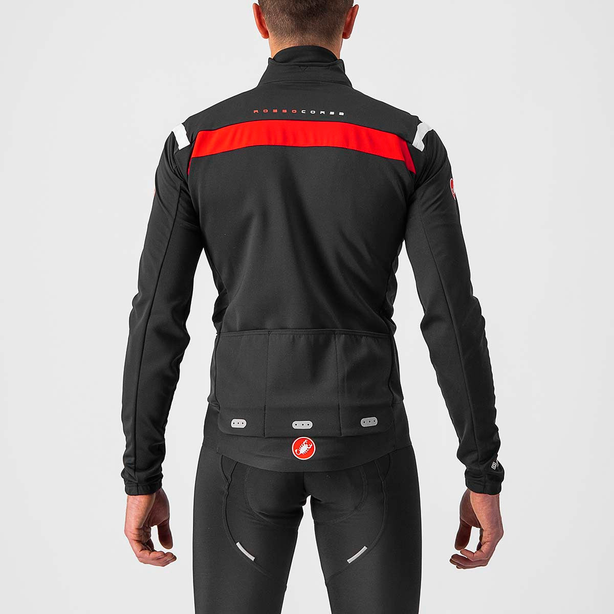 Castelli Alpha Ros 2 Light Jacket - Light Black/White-Black