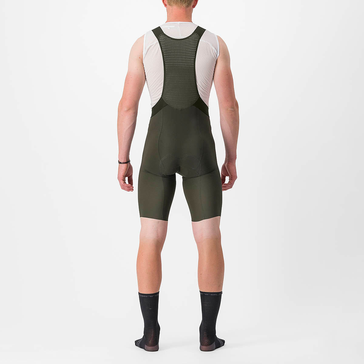 Castelli Premio Black Bibshort - Deep Green