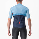 Castelli A Blocco Jersey - Baby Blue/Scarlet Lava-Niagara