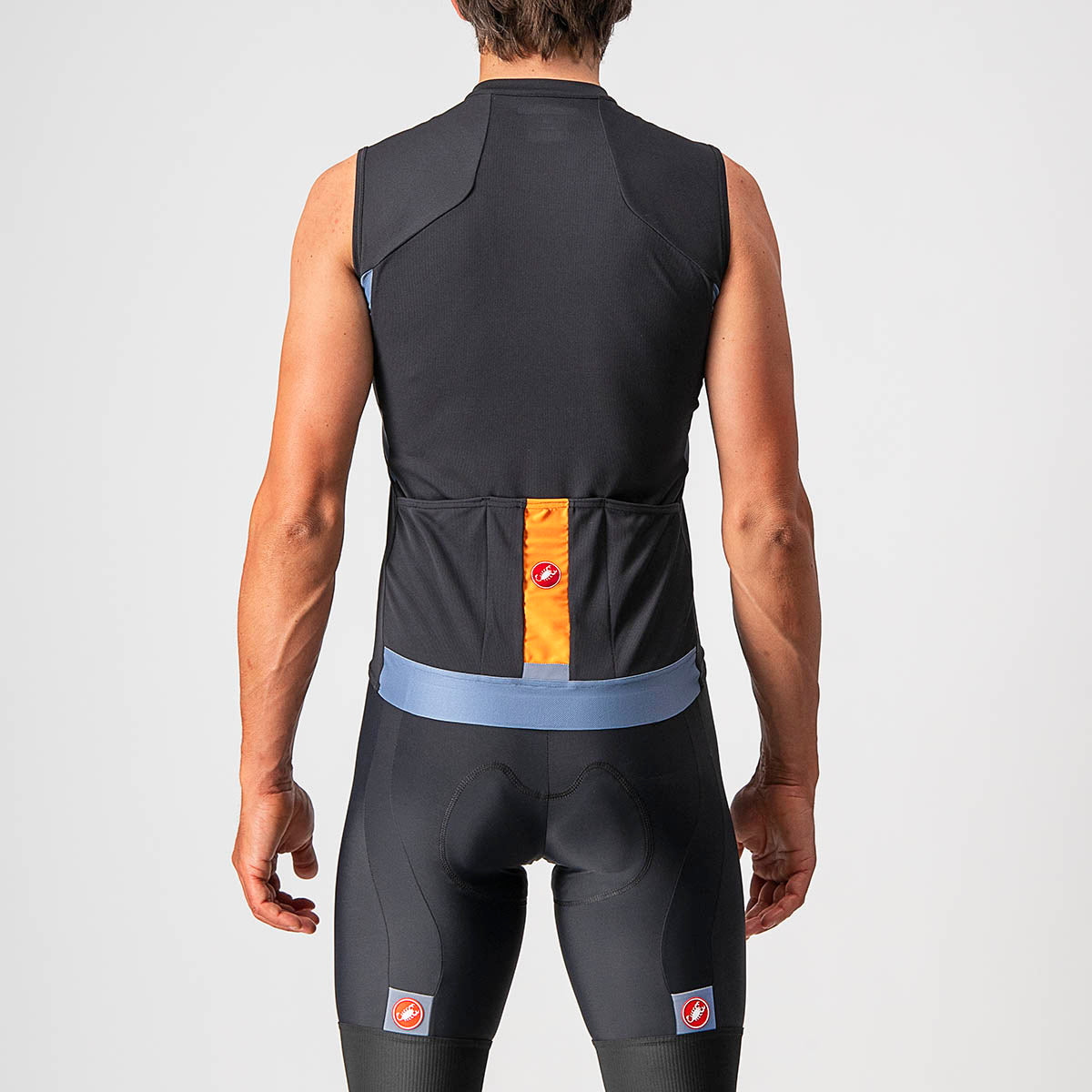 Castelli Entrata Vi Sleeveless - Light Black/Light Steel Blue-P