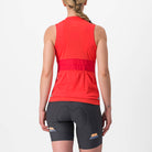 Castelli Anima 4 Sleeveless - Hibiscus/Soft Orange