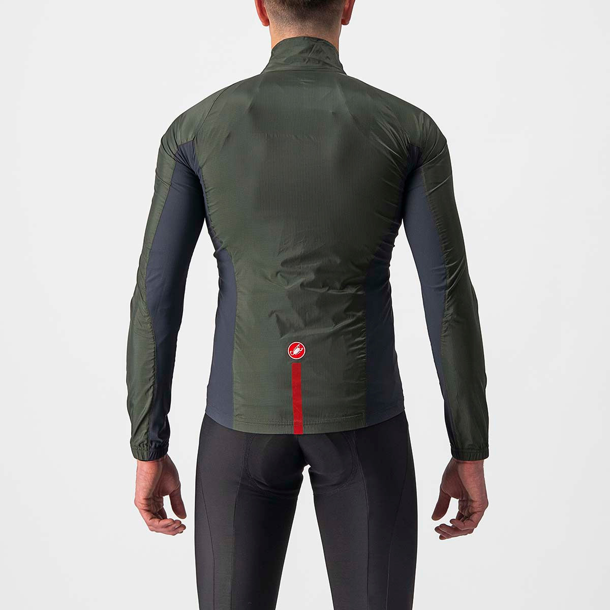 Castelli Squadra Stretch Jacket - Military Green/Dark Gray