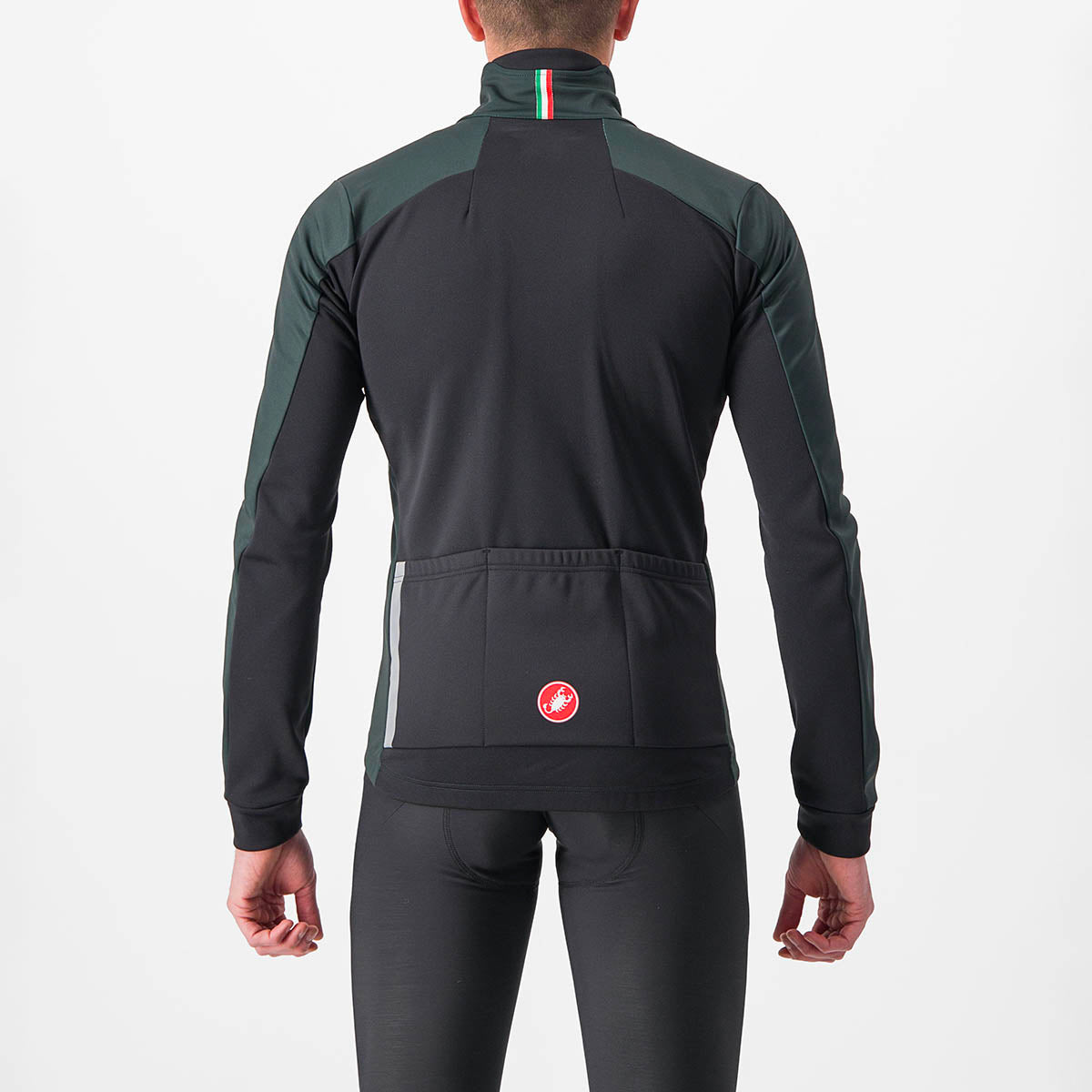 Castelli Entrata Jacket - Rover Green/Yellow Fluo-Light