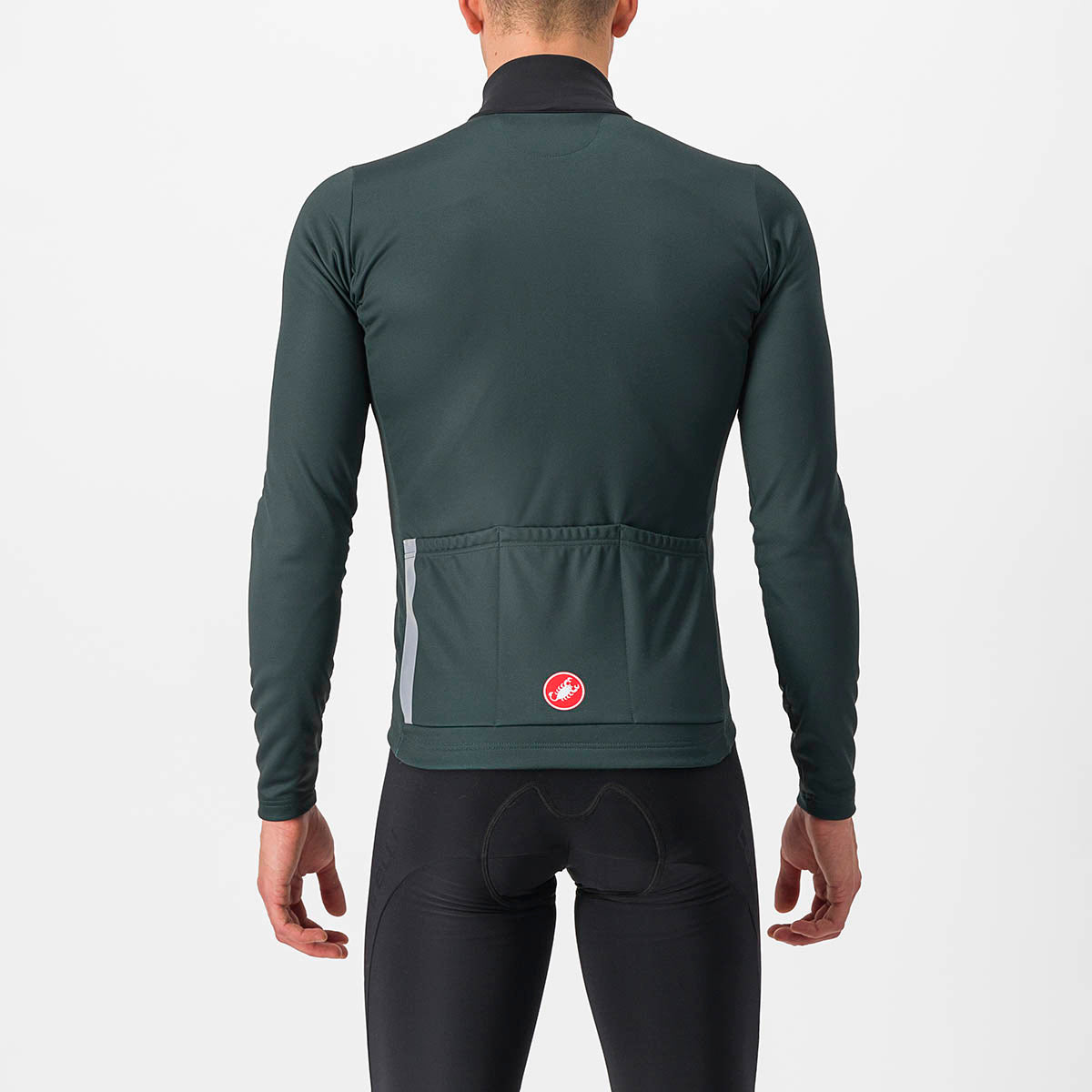 Castelli Entrata Thermal Jersey - Rover Green/Black