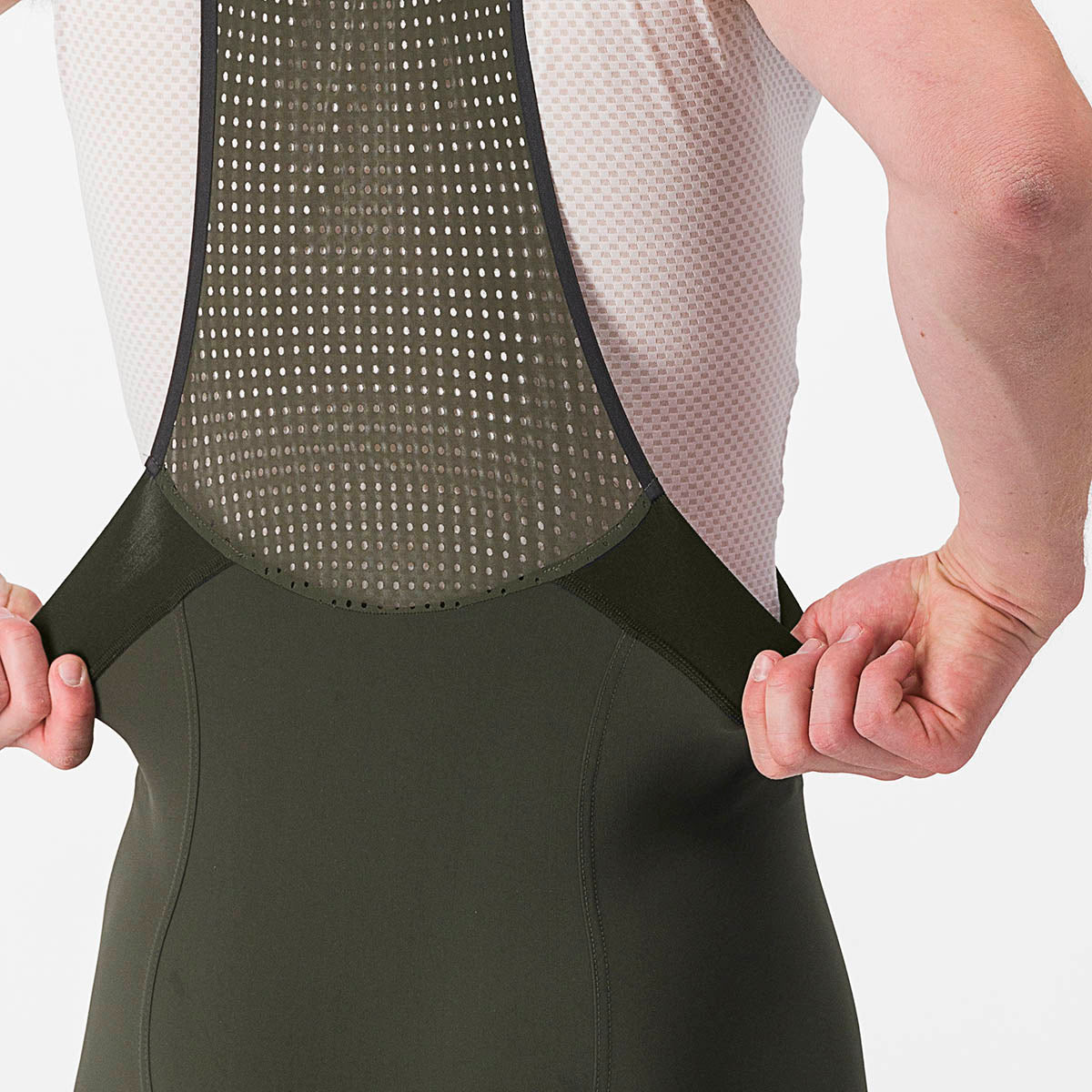 Castelli Premio Black Bibshort - Deep Green