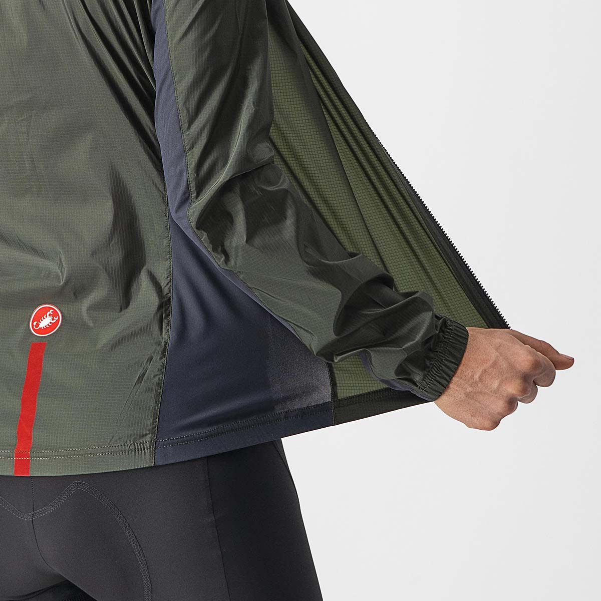 Castelli Squadra Stretch W Jacket - Military Green/Dark Gray