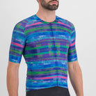 Sportful Glitch Bomber Jersey - Multicolor Blue