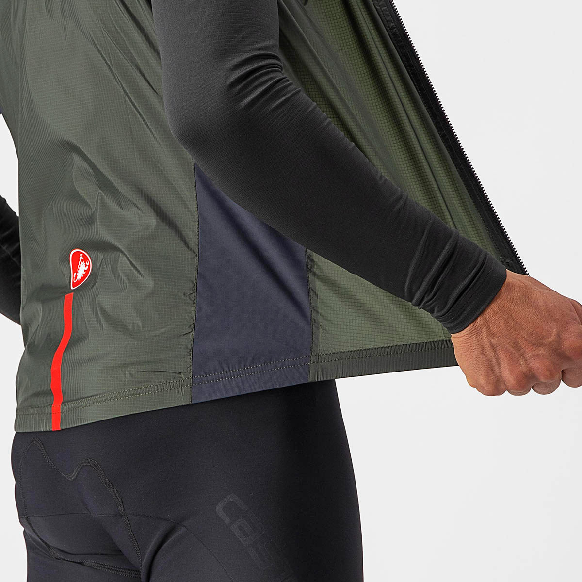 Castelli Squadra Stretch Vest - Military Green/Dark Gray