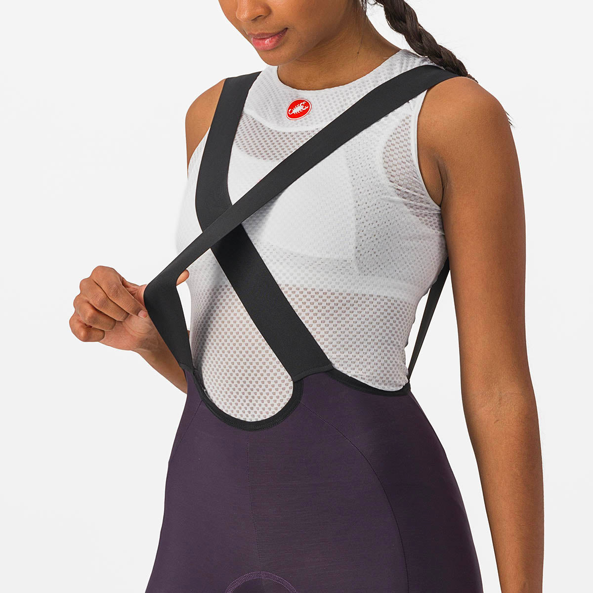 Castelli Velocissima Dt Bibtight - Dark Night Shade/Silver Reflex