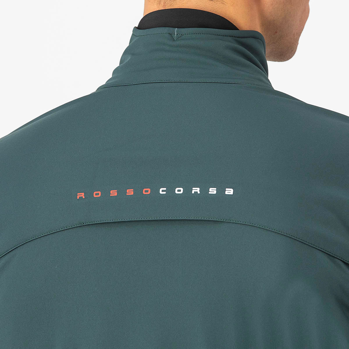 Castelli Alpha Doppio Ros Jacket - Rover Green/Black Reflex-Silver