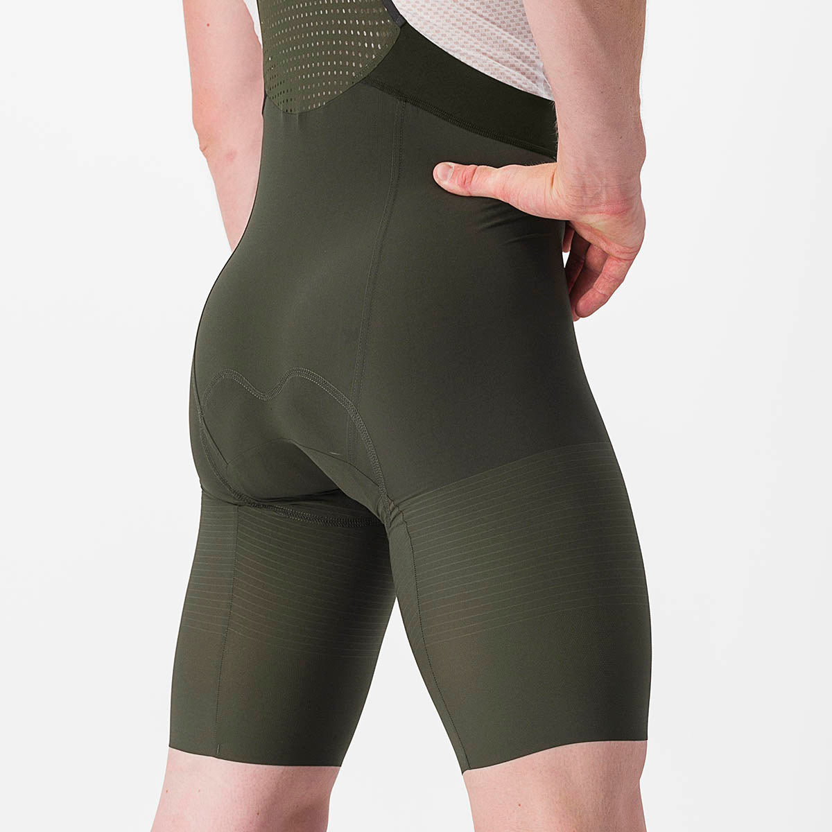Castelli Premio Black Bibshort - Deep Green