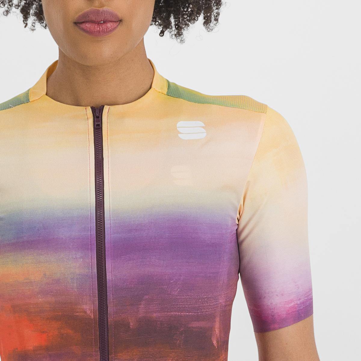 Sportful Flow Supergiara W Jersey - Carmine Rose Yellow