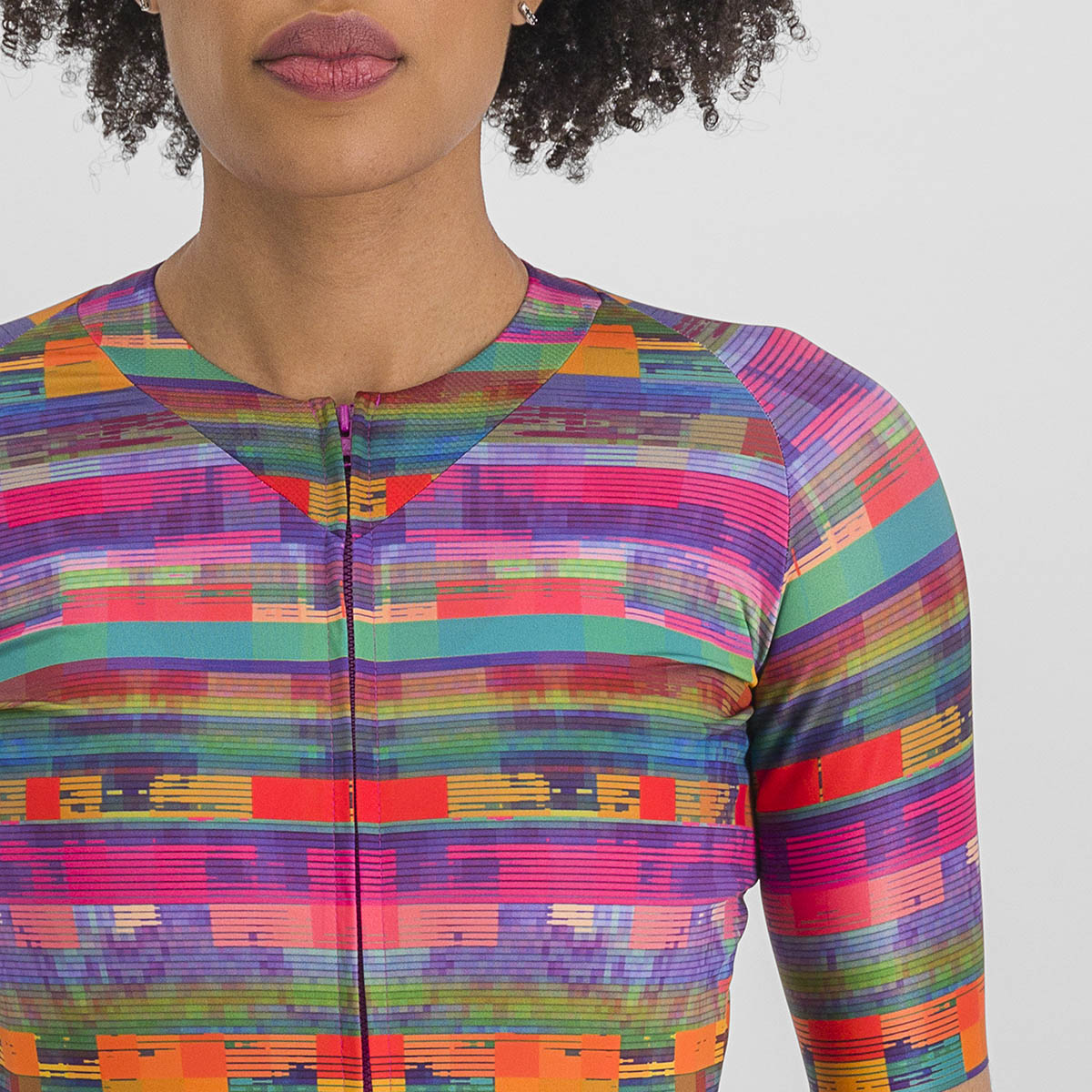 Sportful Glitch W Bomber Jersey - Multicolor Pink