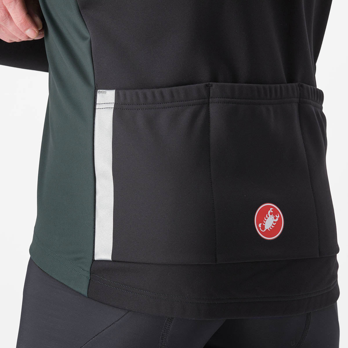 Castelli Entrata Jacket - Rover Green/Yellow Fluo-Light