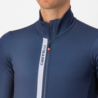 Castelli Entrata Thermal Jersey - Belgian Blue/Silver Gray