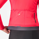 Castelli Espresso Thermal W Jersey - Hibiscus/Dark Gray