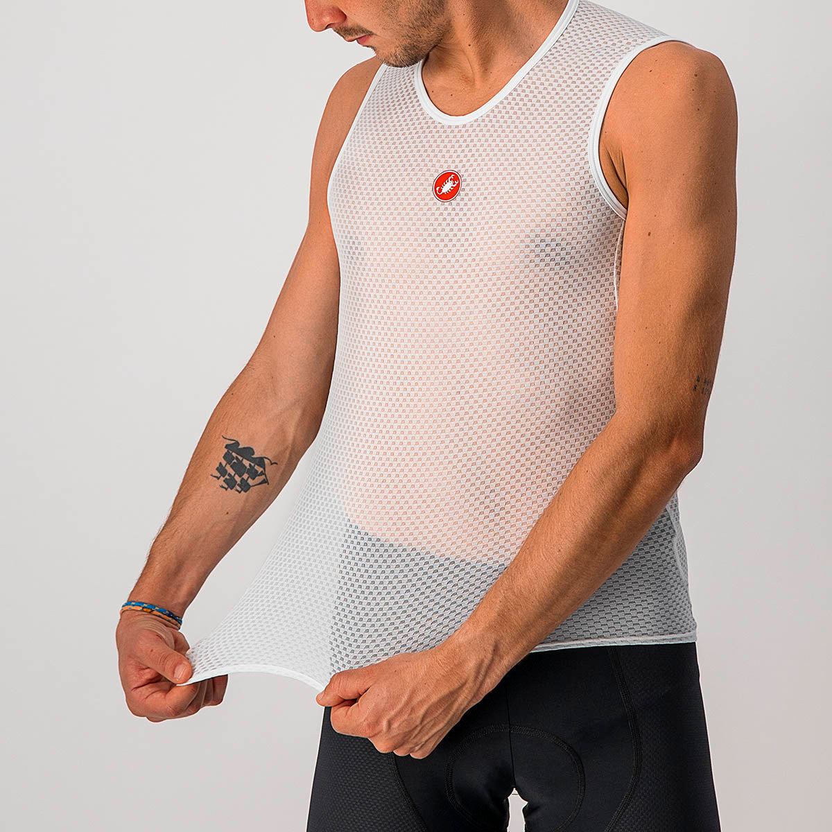 Castelli pro issue ondershirt zonder mouwen wit