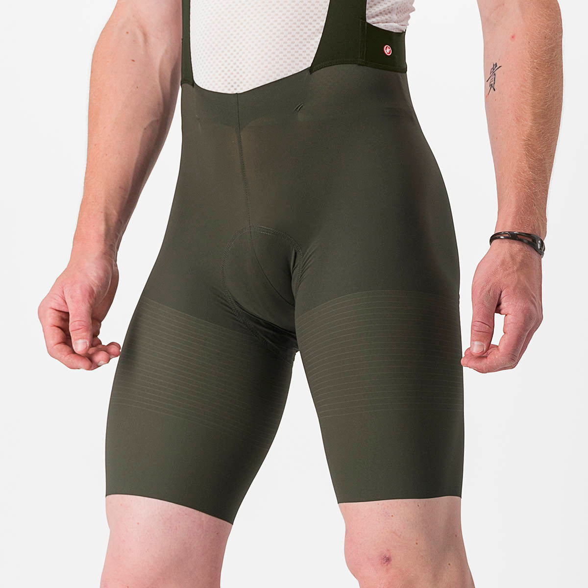 Castelli Premio Black Bibshort - Deep Green