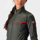Castelli Squadra Stretch W Jacket - Military Green/Dark Gray